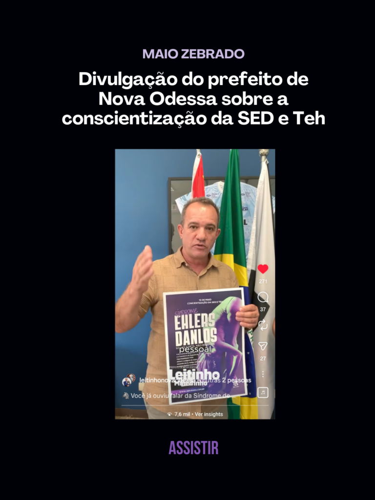 Campanha de conscientização sobre SED e hipermobilidade