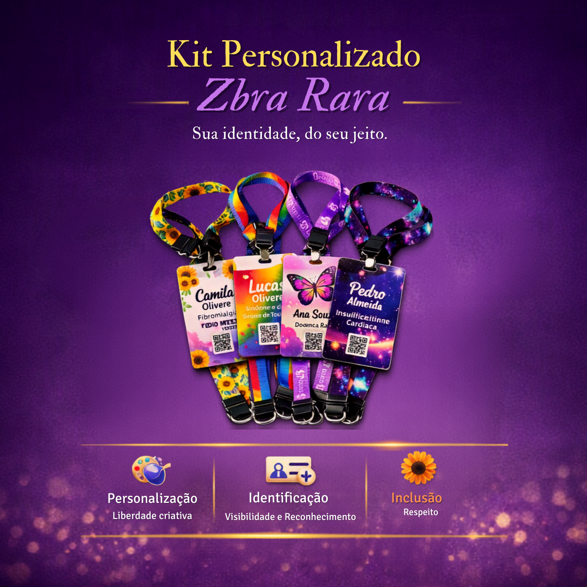 Crachá + Cordão Personalizados